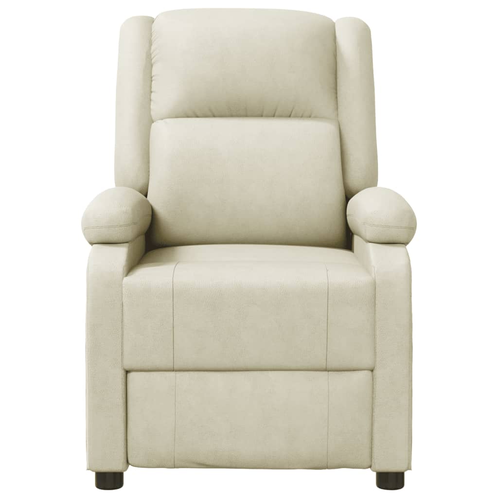 Fauteuil verstelbaar kunstleer wit
