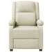 Fauteuil verstelbaar kunstleer wit