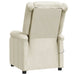 Fauteuil verstelbaar kunstleer wit
