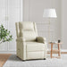 Fauteuil verstelbaar kunstleer wit