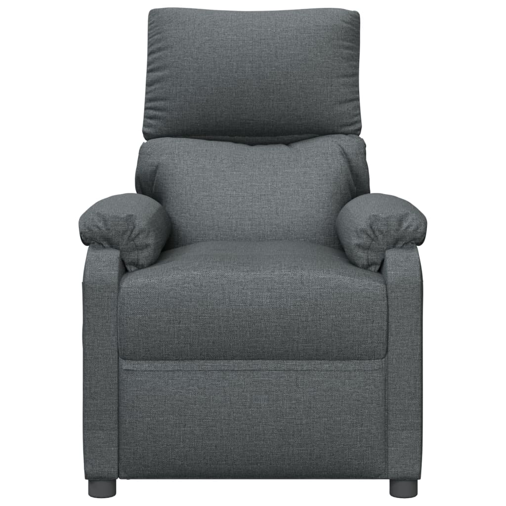 Fauteuil verstelbaar stof donkergrijs