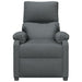 Fauteuil verstelbaar stof donkergrijs