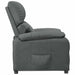 Fauteuil verstelbaar stof donkergrijs