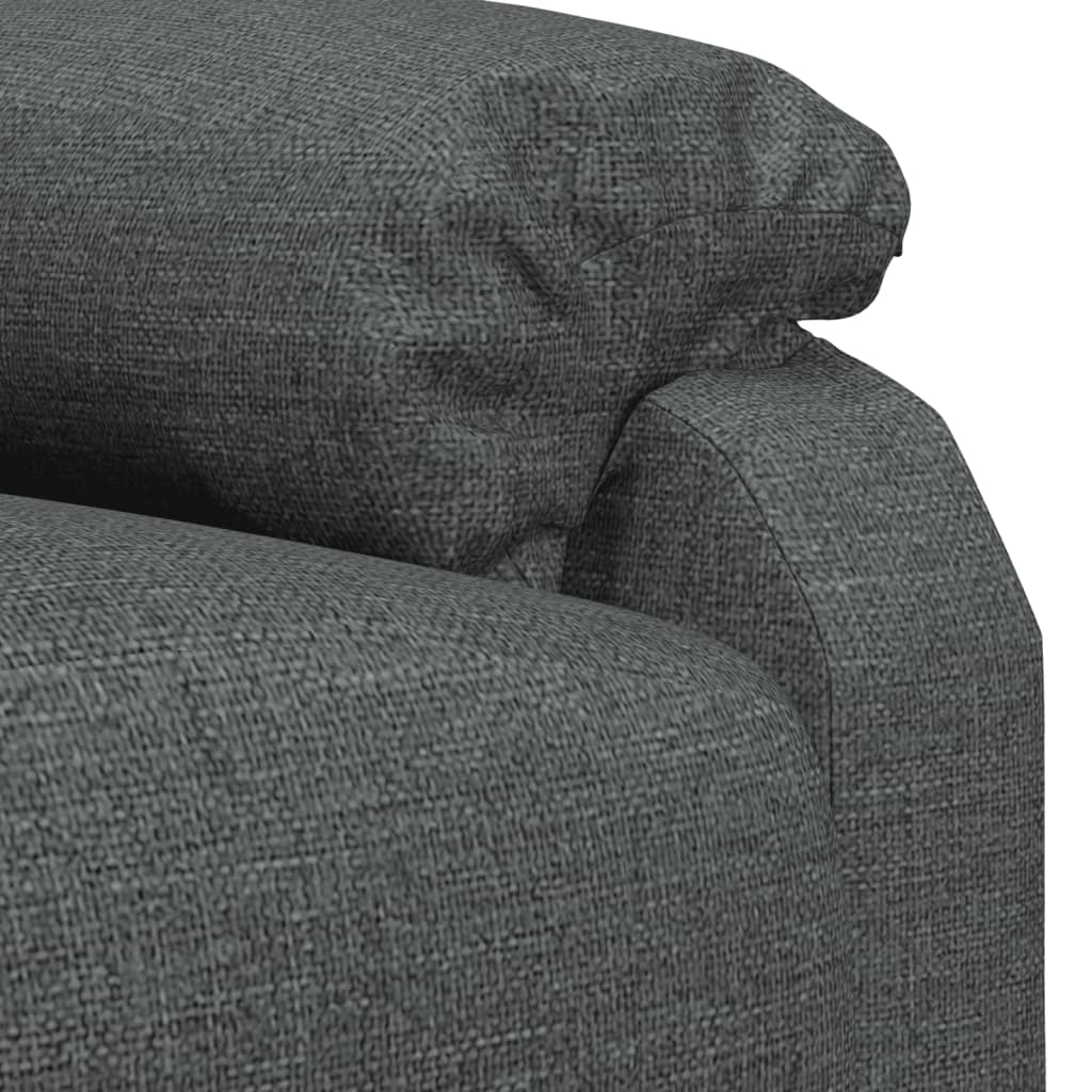 Fauteuil verstelbaar stof donkergrijs