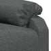 Fauteuil verstelbaar stof donkergrijs