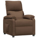 Fauteuil verstelbaar stof bruin