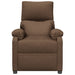 Fauteuil verstelbaar stof bruin