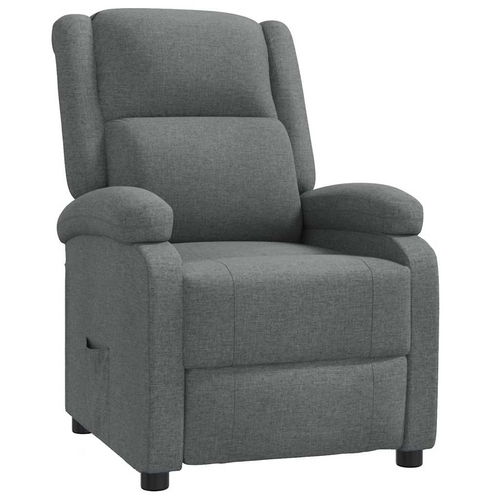 Fauteuil verstelbaar stof donkergrijs
