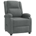 Fauteuil verstelbaar stof donkergrijs