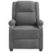 Fauteuil verstelbaar stof donkergrijs