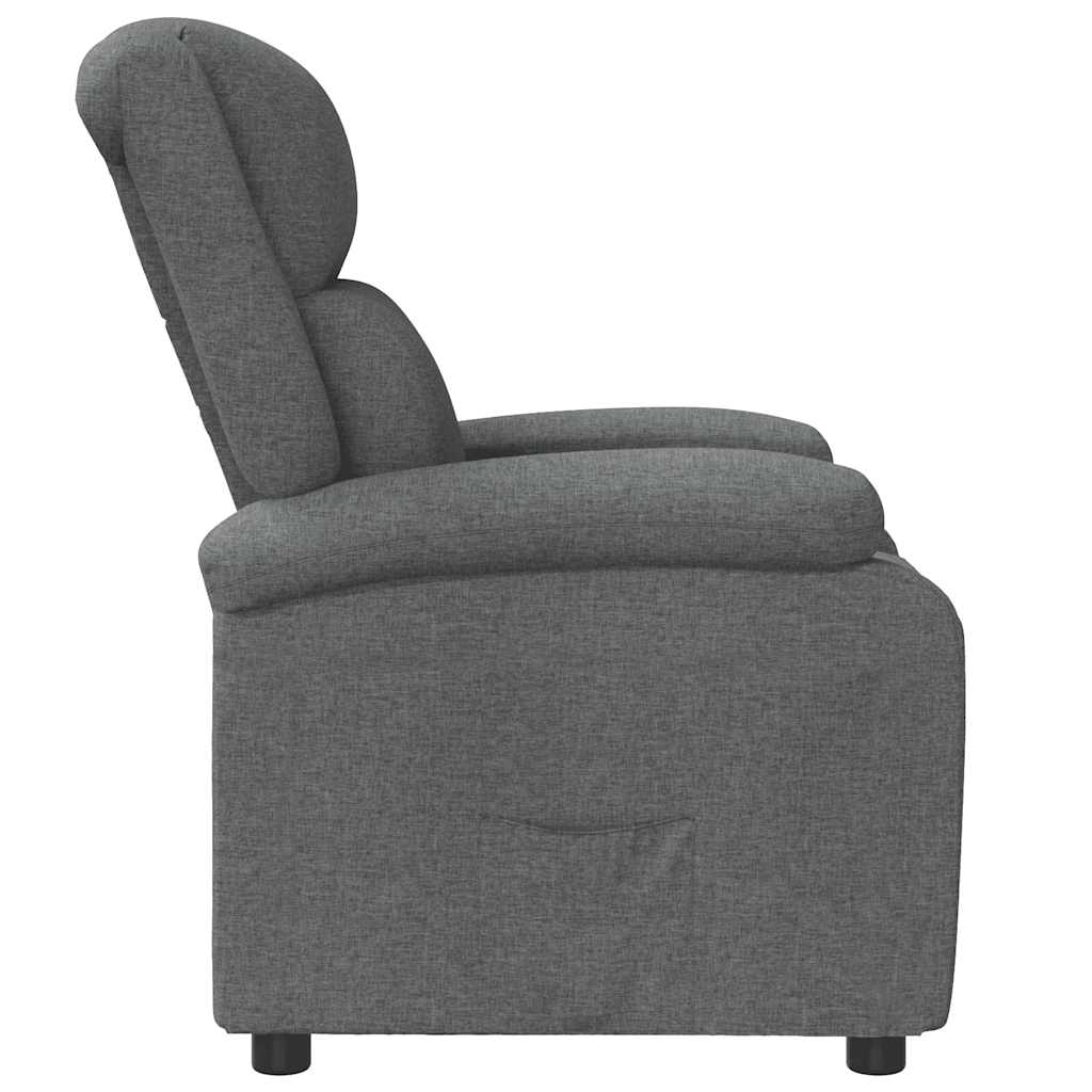 Fauteuil verstelbaar stof donkergrijs