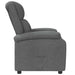 Fauteuil verstelbaar stof donkergrijs