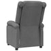 Fauteuil verstelbaar stof donkergrijs