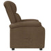 Fauteuil verstelbaar stof bruin