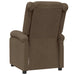 Fauteuil verstelbaar stof bruin