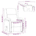 Fauteuil verstelbaar stof bruin