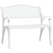 Tuinbank 102 cm gietaluminium wit