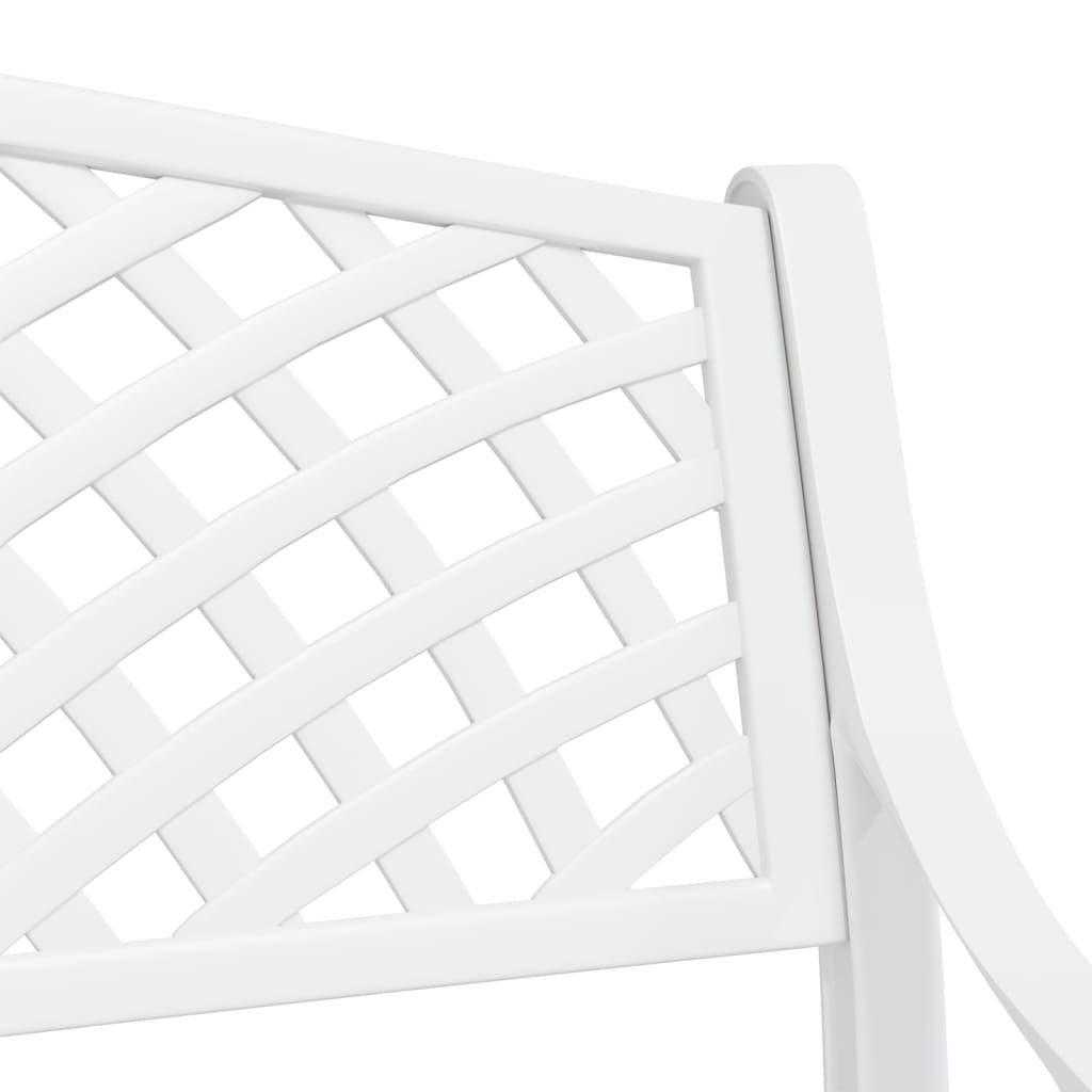 Tuinbank 102 cm gietaluminium wit