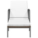 Ligbedden 2 st met tafel poly rattan bruin