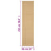 Vloerkleed 66x250 cm natuurlijk sisal