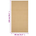 Vloerkleed 80x150 cm natuurlijk sisal