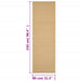 Vloerkleed 80x250 cm natuurlijk sisal