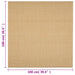 Vloerkleed 100x100 cm natuurlijk sisal