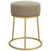 Hocker rond fluweel donkergrijs