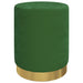 Hocker met opbergruimte rond fluweel 31 x 37 cm groen