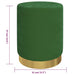 Hocker met opbergruimte rond fluweel 31 x 37 cm groen