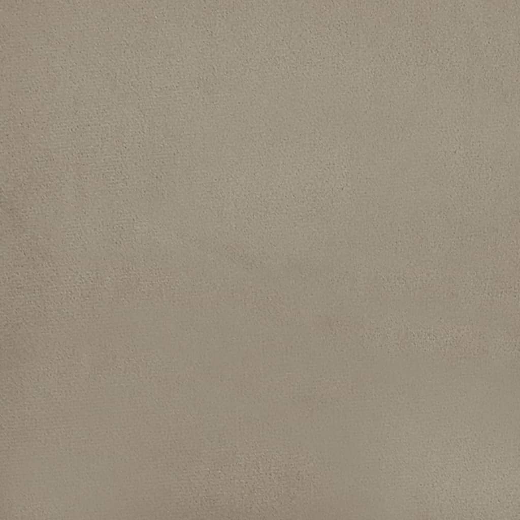 Hocker met opbergruimte rond fluweel 31 x 37 cm donkergrijs