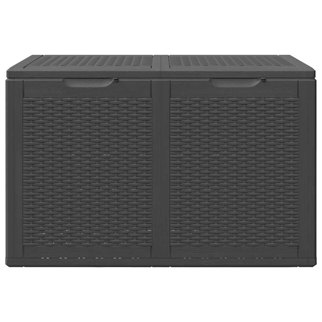 Tuinbox 180 L PP rattan zwart
