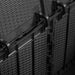 Tuinbox 180 L PP rattan zwart