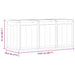Tuinbox 270 L PP houtlook bruin