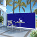 Tuinscherm Uittrekbaar 140X300 Cm Blauw 140 x 300 cm
