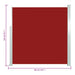 Tuinscherm Uittrekbaar 140X300 Cm Rood 140 x 300 cm