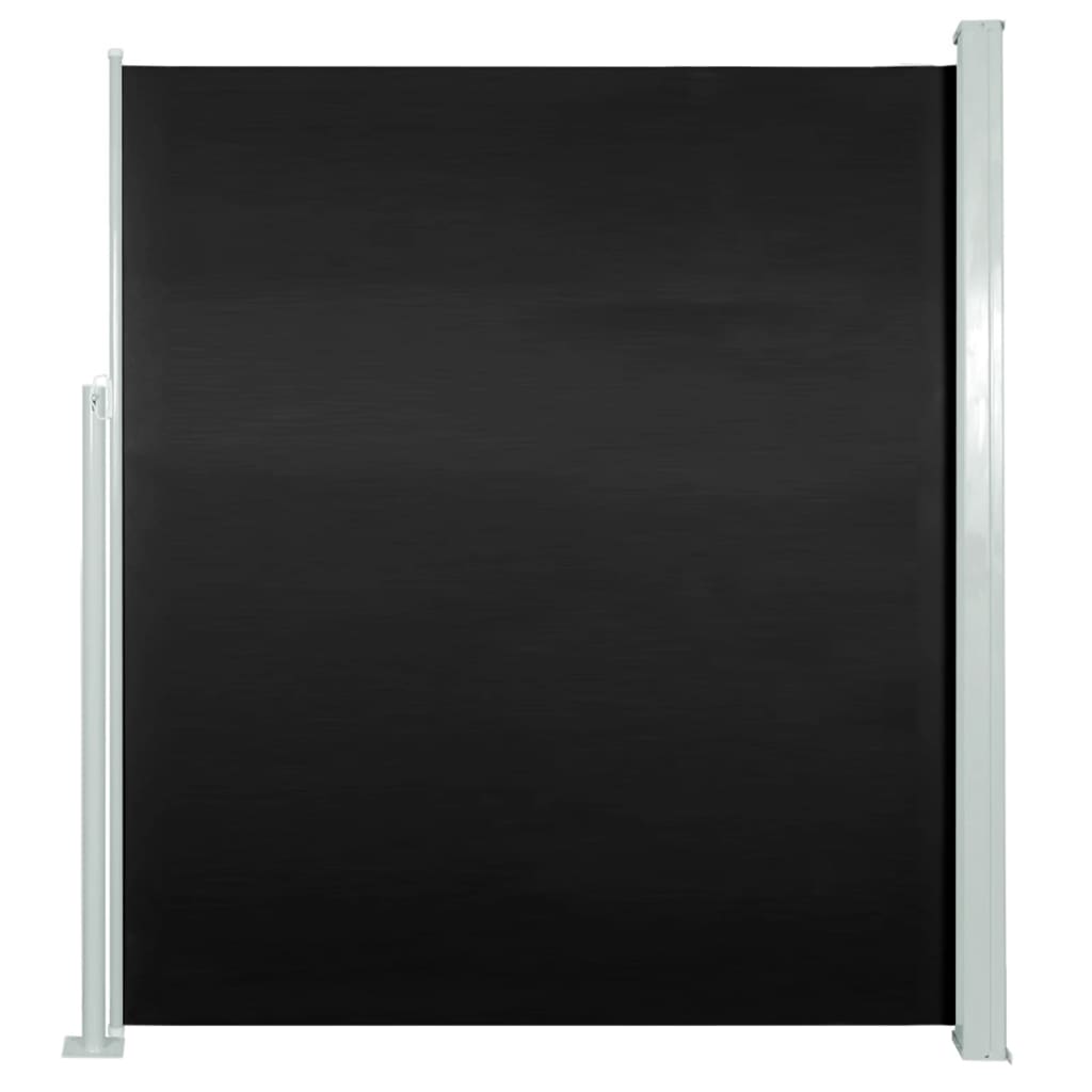 Tuinscherm Uittrekbaar 160X300 Cm Zwart 160 x 300 cm
