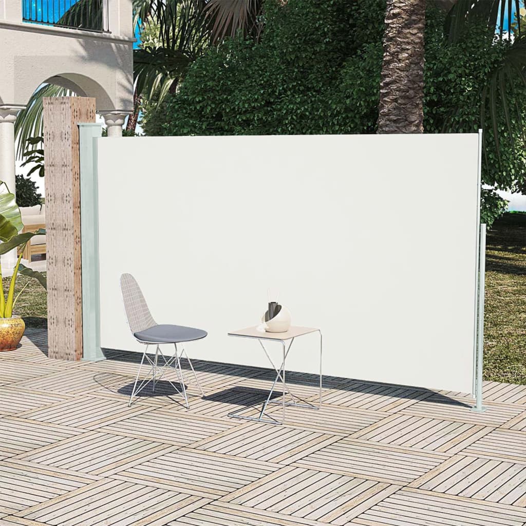 Tuinscherm Uittrekbaar 160X300 Cm Crèmekleurig 160 x 300 cm