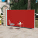 Tuinscherm Uittrekbaar 160X300 Cm Rood 160 x 300 cm