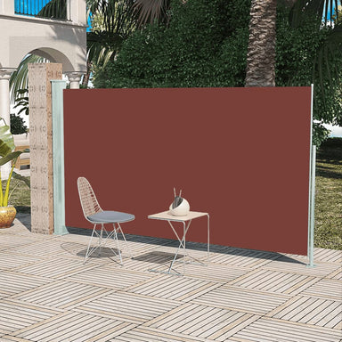 Tuinscherm Uittrekbaar 160X300 Cm Bruin 160 x 300 cm