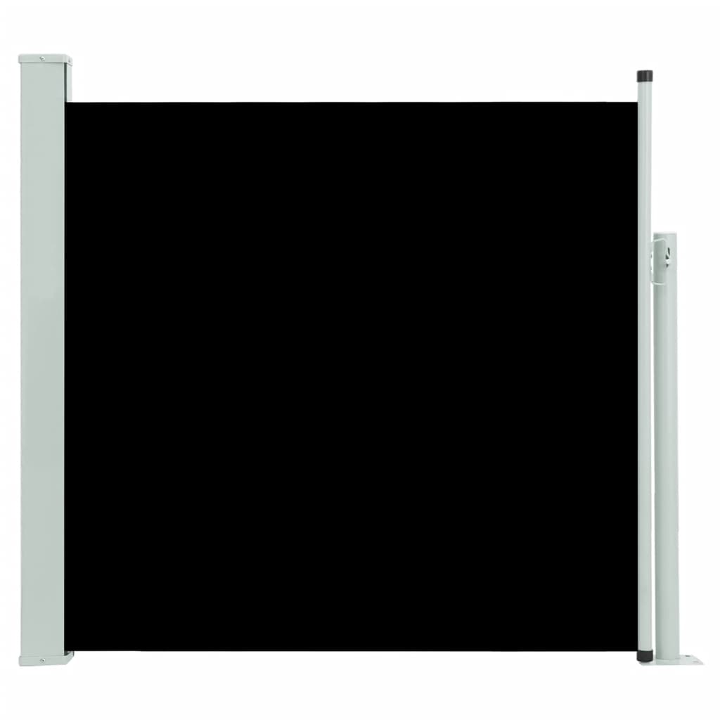 Tuinscherm Uittrekbaar 170X300 Cm Zwart 170 x 300 cm