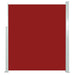 Tuinscherm Uittrekbaar 160X500 Cm Rood 160 x 500 cm