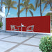 Tuinscherm Uittrekbaar 160X500 Cm Rood 160 x 500 cm