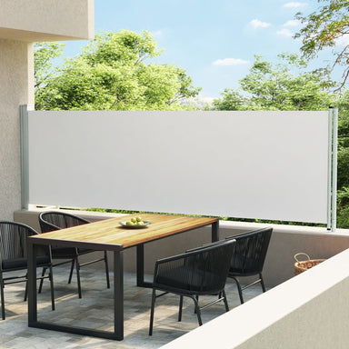 Tuinscherm Uittrekbaar 140X600 Cm Crème 140 x 600 cm