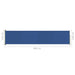 Tuinscherm Uittrekbaar 140X600 Cm Blauw 140 x 600 cm