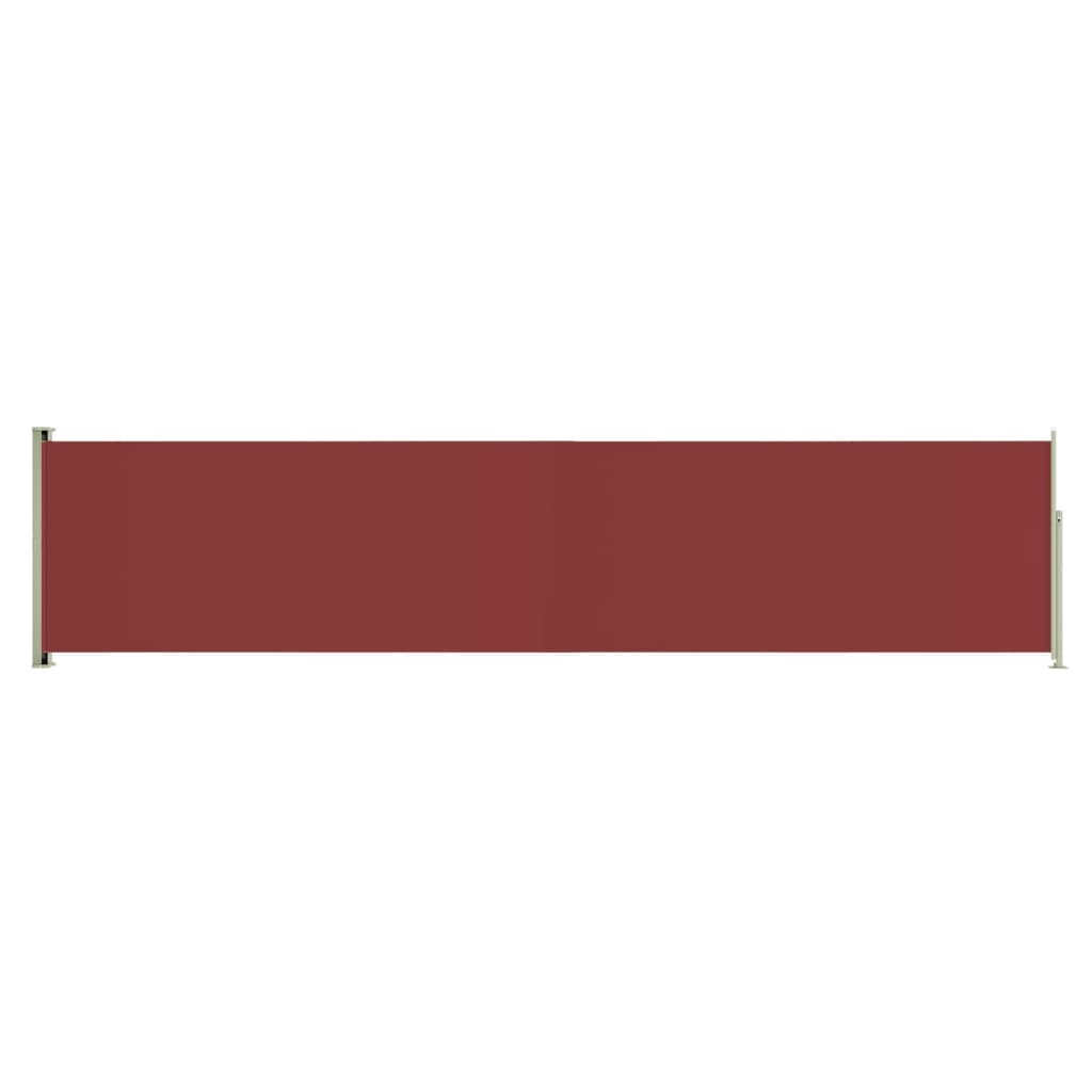 Tuinscherm Uittrekbaar 140X600 Cm Rood 140 x 600 cm