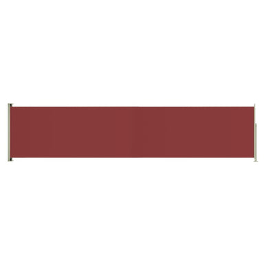 Tuinscherm Uittrekbaar 140X600 Cm Rood 140 x 600 cm