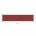 Tuinscherm Uittrekbaar 140X600 Cm Rood 140 x 600 cm
