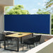 Tuinscherm Uittrekbaar 160X600 Cm Blauw 160 x 600 cm