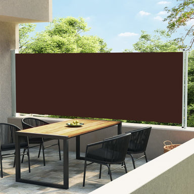 Tuinscherm Uittrekbaar 160X600 Cm Bruin 160 x 600 cm